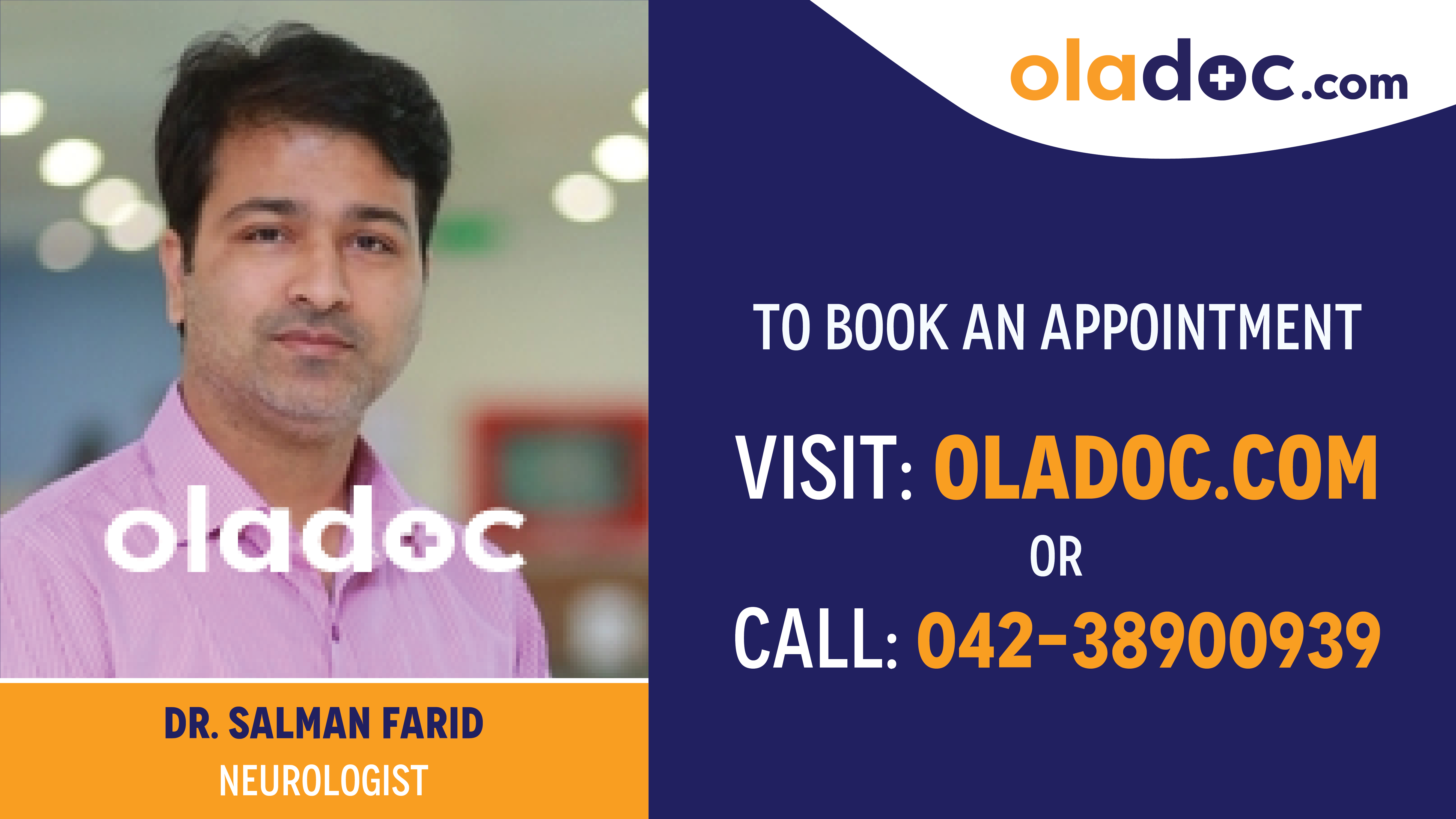 Book appointment with Dr.Salman Farid-best Neurologist in Multan